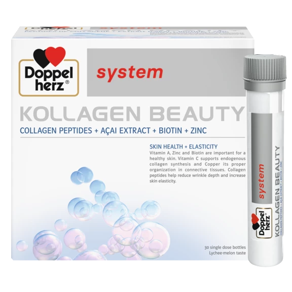Illustration of the product packaging Doppelherz system KOLLAGEN BEAUTY front view